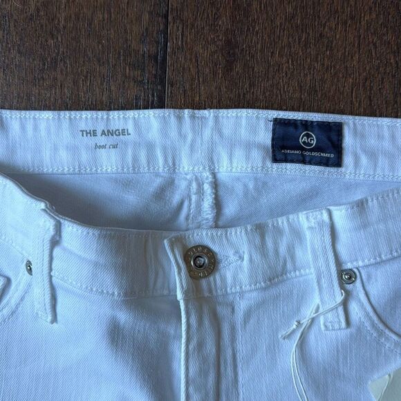 NWT AG Adriano Goldschmeid white jeans the angel bootcut womens size 30x32 stret - Picture 4 of 8